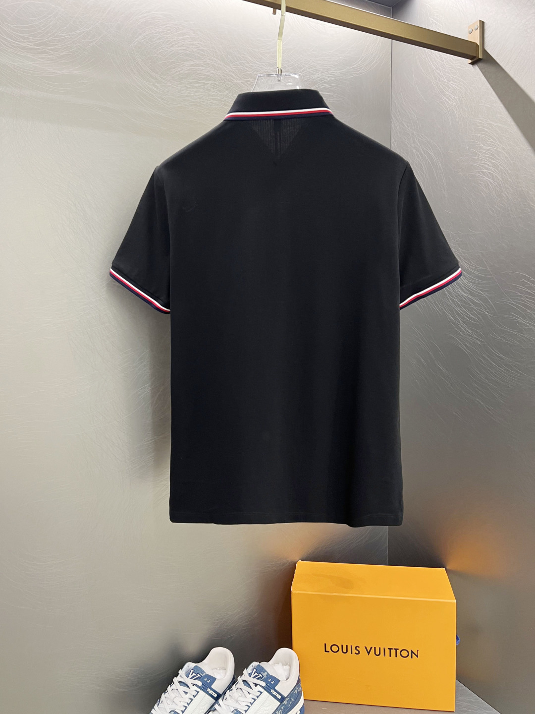 PTB家25SS新款春夏短袖翻领T恤Polo，最高版本客供定制高端朱地面料简单时尚款，拼色螺纹超级好看！
