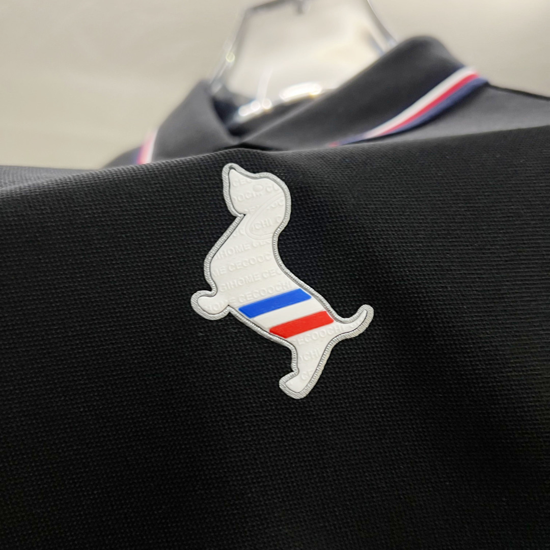 PTB家25SS新款春夏短袖翻领T恤Polo，最高版本客供定制高端朱地面料简单时尚款，拼色螺纹超级好看！