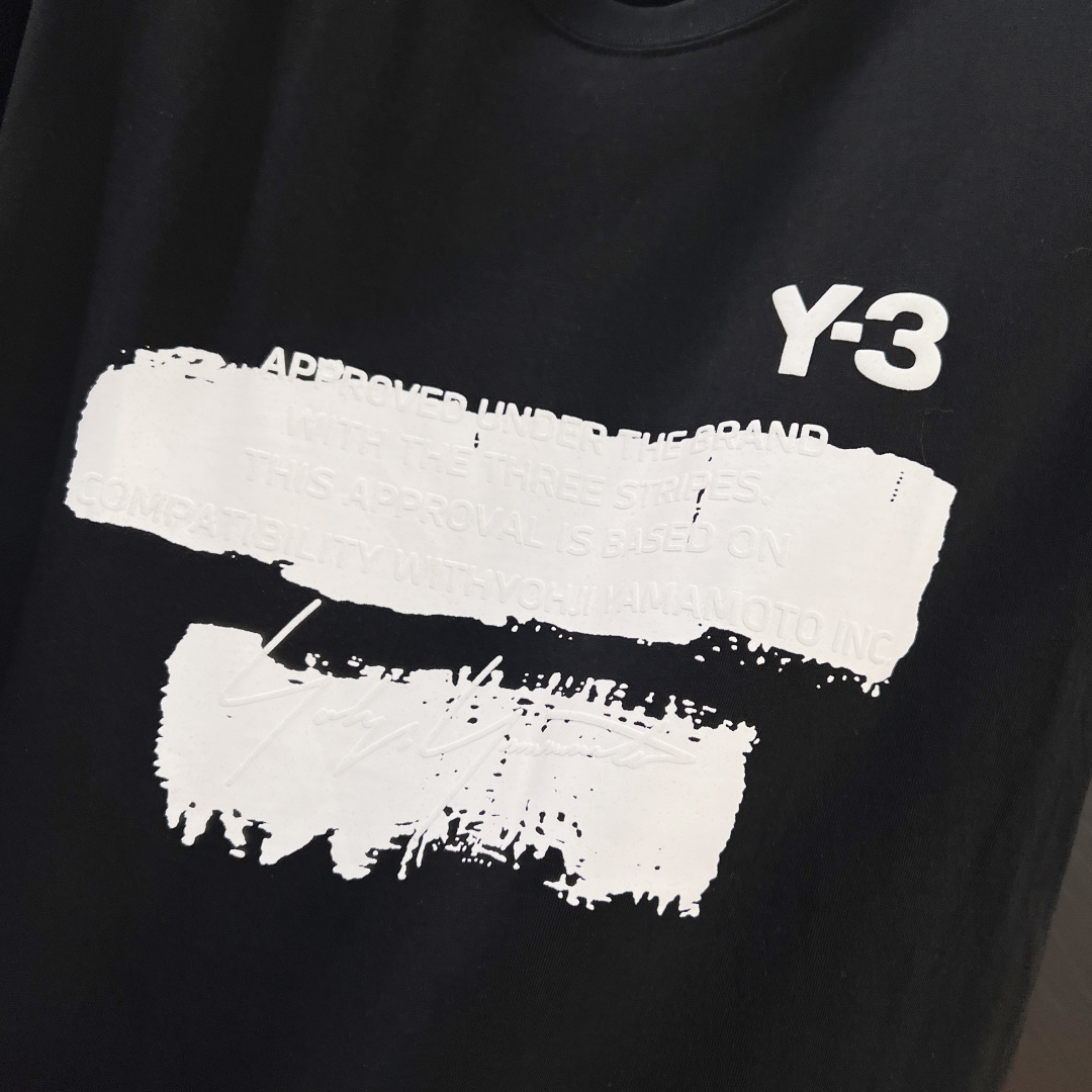 ssY3纯棉最新面料（最高版本）经典标识图案logo时尚简约潮流短袖，最顶级的品质专柜原单短袖，顶级制作