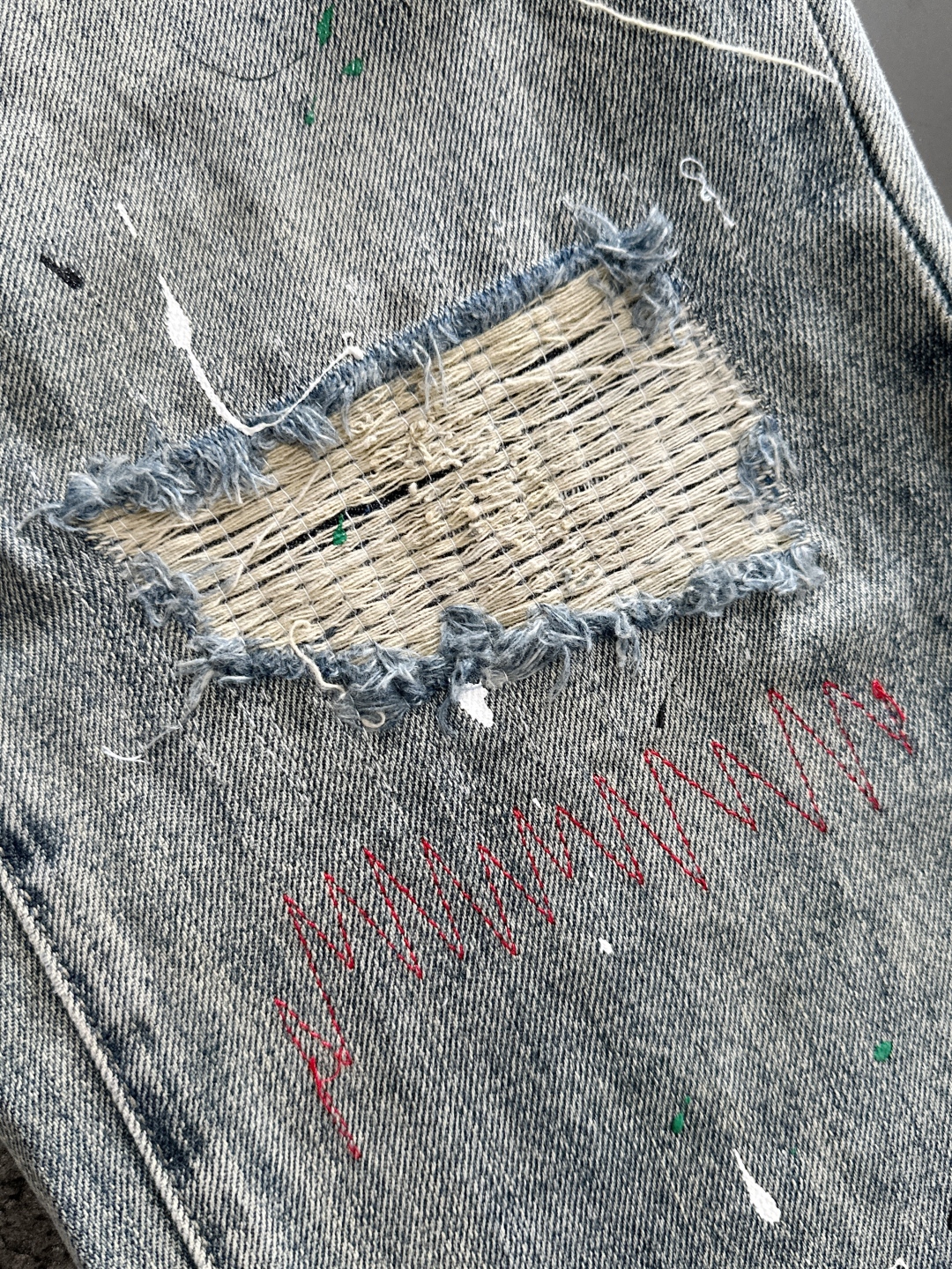 Custom-Made High-End Cowboy Jeans: Complex Tailoring with Handmade Details - 图片 7