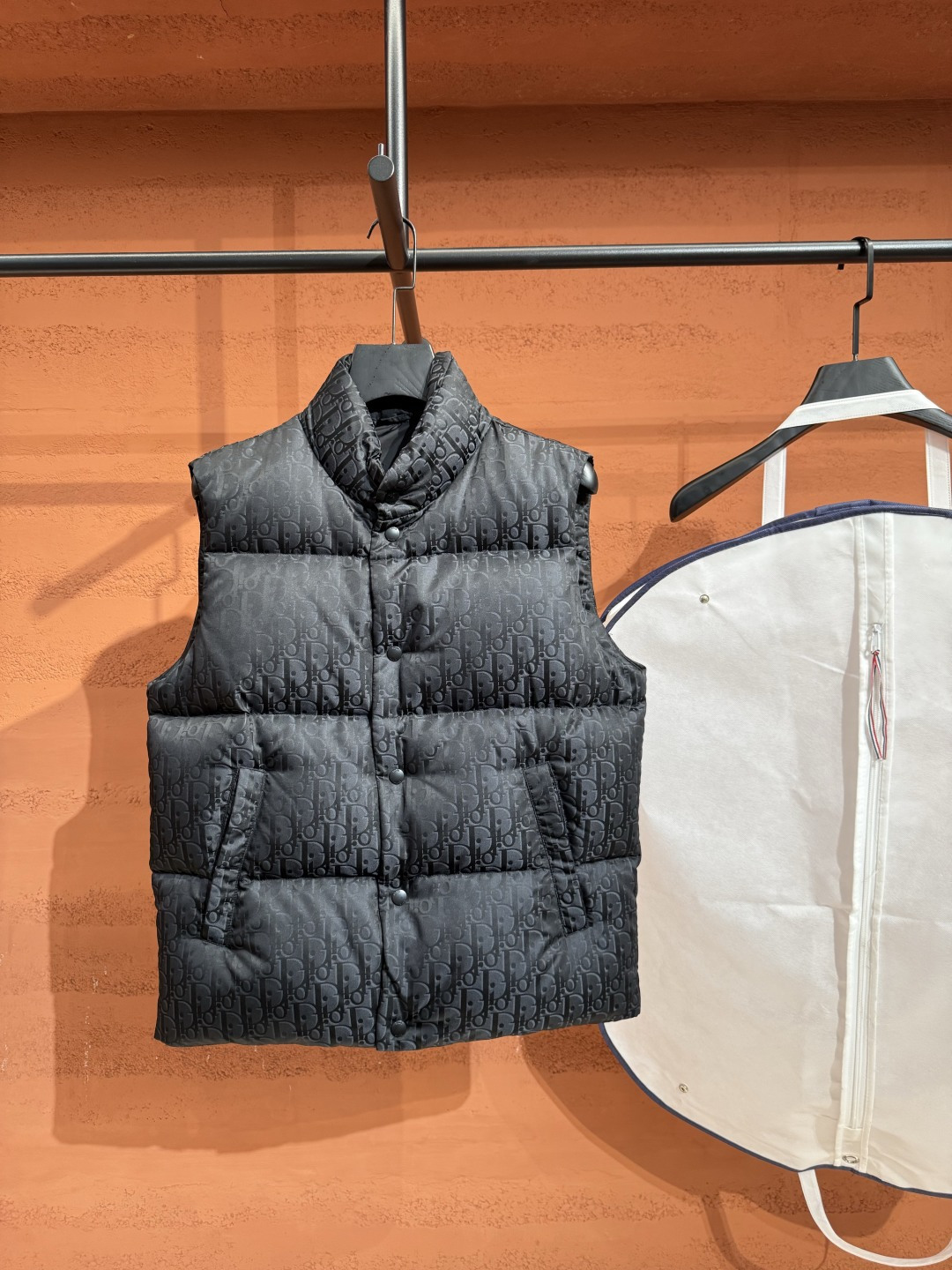 Dior Black Quilted Puffer Vest