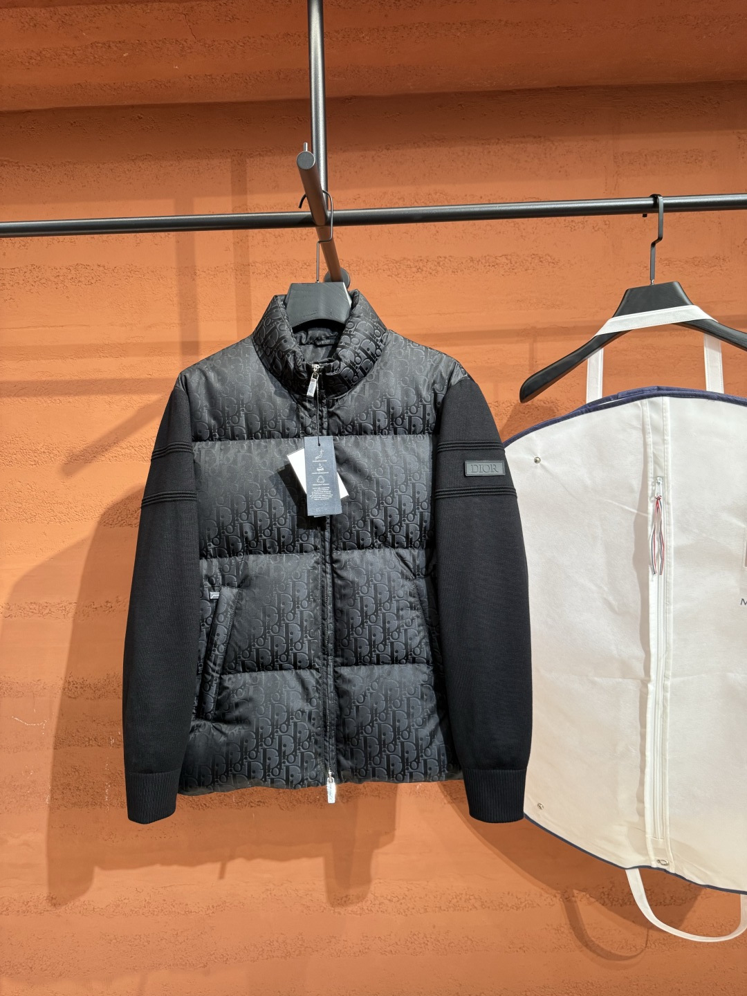Dior Black Quilted Front Zip-Up Jacket