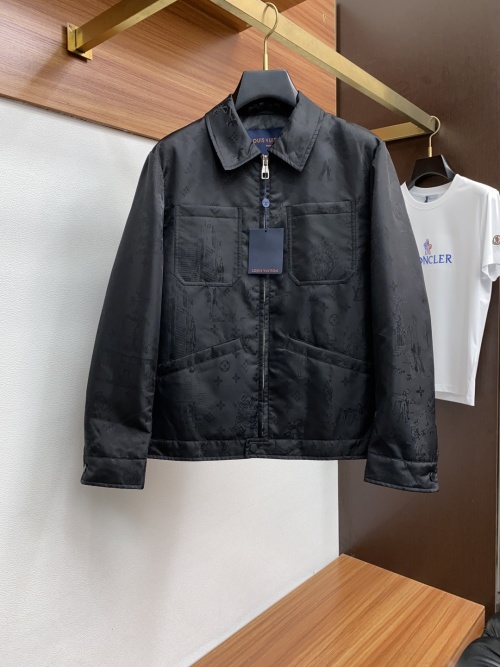 Louis Vuitton 2025 Fall/Winter Black Cotton Blend Jacket, Multi-Star Style 1 Louis Vuitton 2025 Fall/Winter Black Cotton Blend Jacket, Multi-Star Style