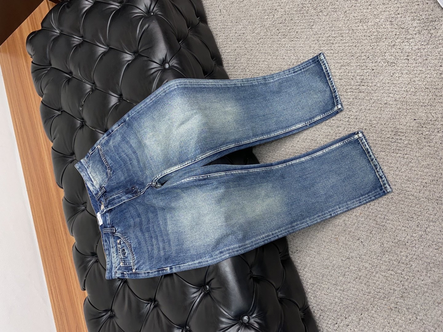 “Autumn Winter Men’s Jeans: P506 Dio 25ss Little Barrel, Soft Fabric, Unique Craftsmanship” - 图片 6