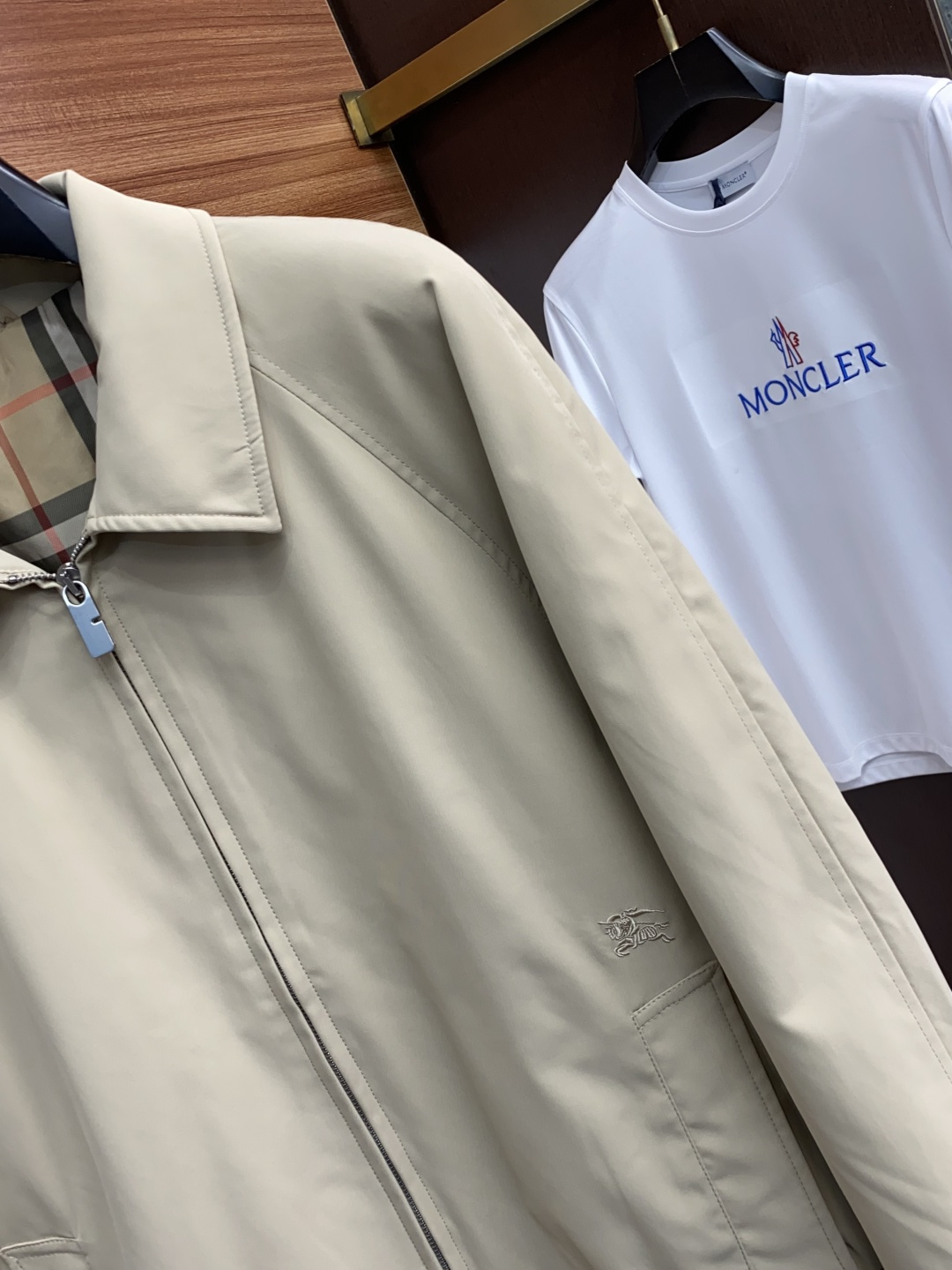 巴宝莉 2025年秋冬新款 官网 高端原厂代工出品，官方经典王牌单品！最新翻领夹克外套 多明星穿搭示范款