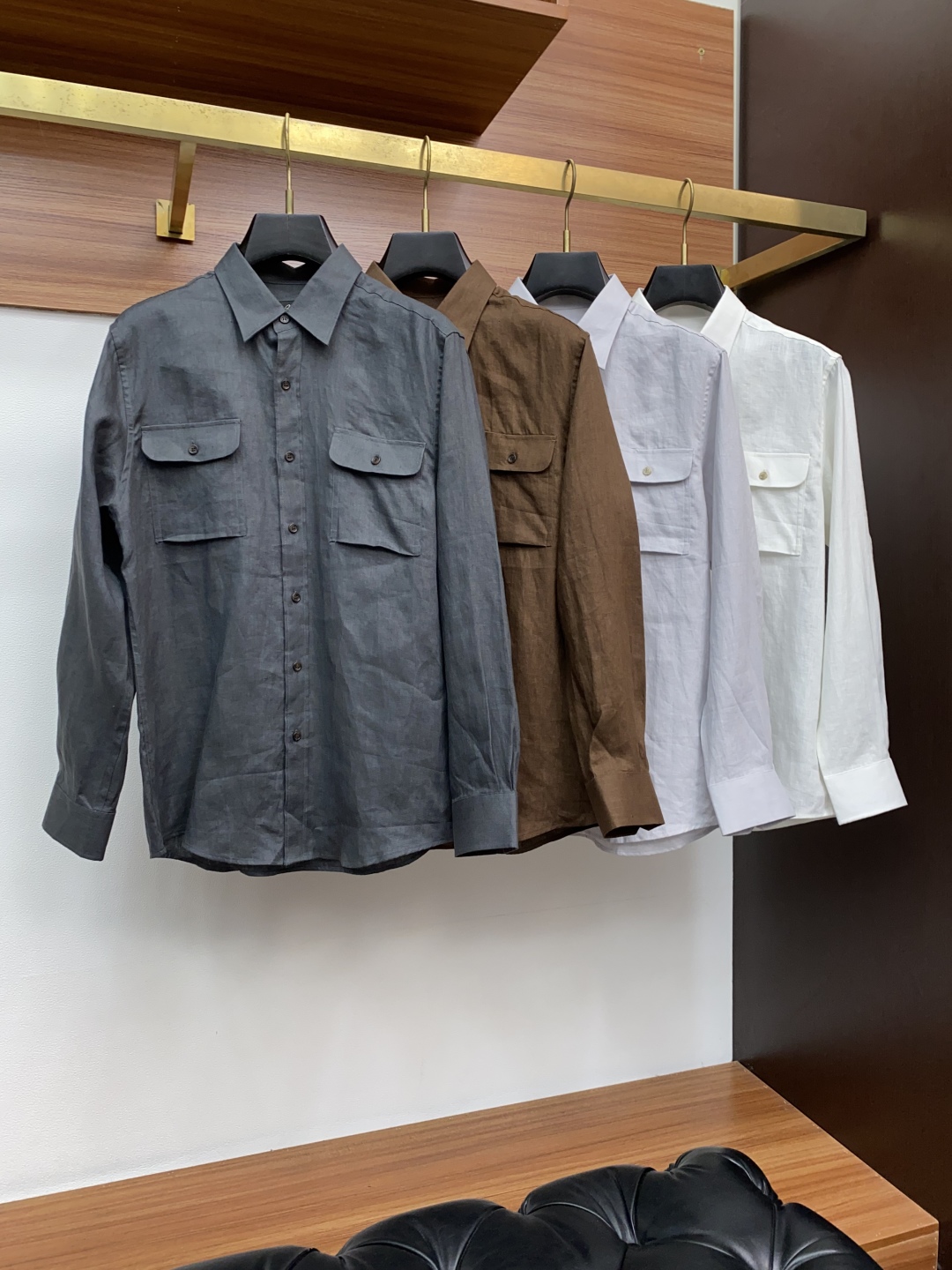 “Brioni Linen Shirt: Classic Integration of Long-Sleeve Fashion for Casual Attitude – Review & Shop Now!” - 图片 8