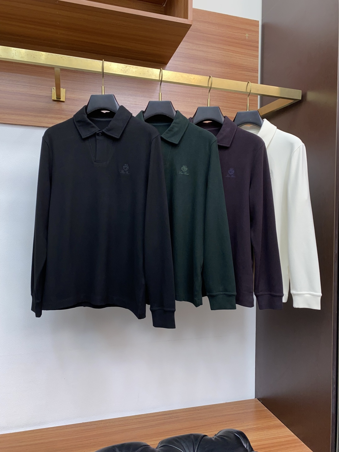 lP🆕 诺悠翩雅 家族男士高端简约翻领加厚加绒翻领长袖 ，香港洋行渠道货，定制莱赛尔+羊绒面料纯正血统品