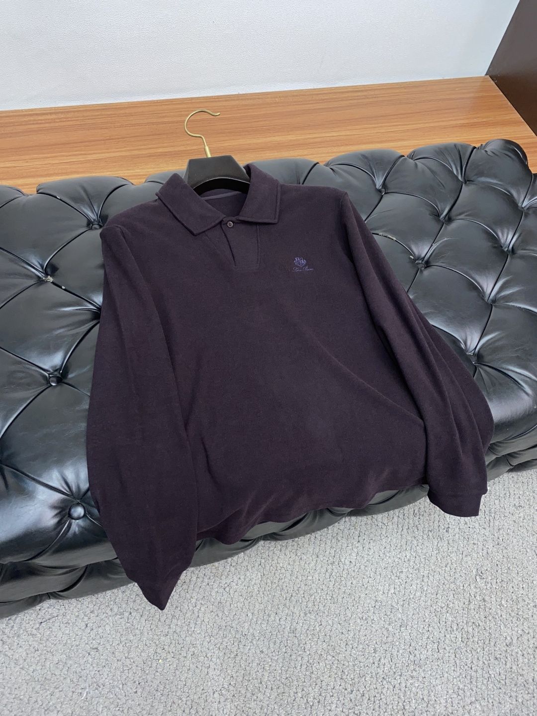  lP🆕 诺悠翩雅 家族男士高端简约翻领加厚加绒翻领长袖 ，香港洋行渠道货，定制莱赛尔+羊绒面料纯正血统