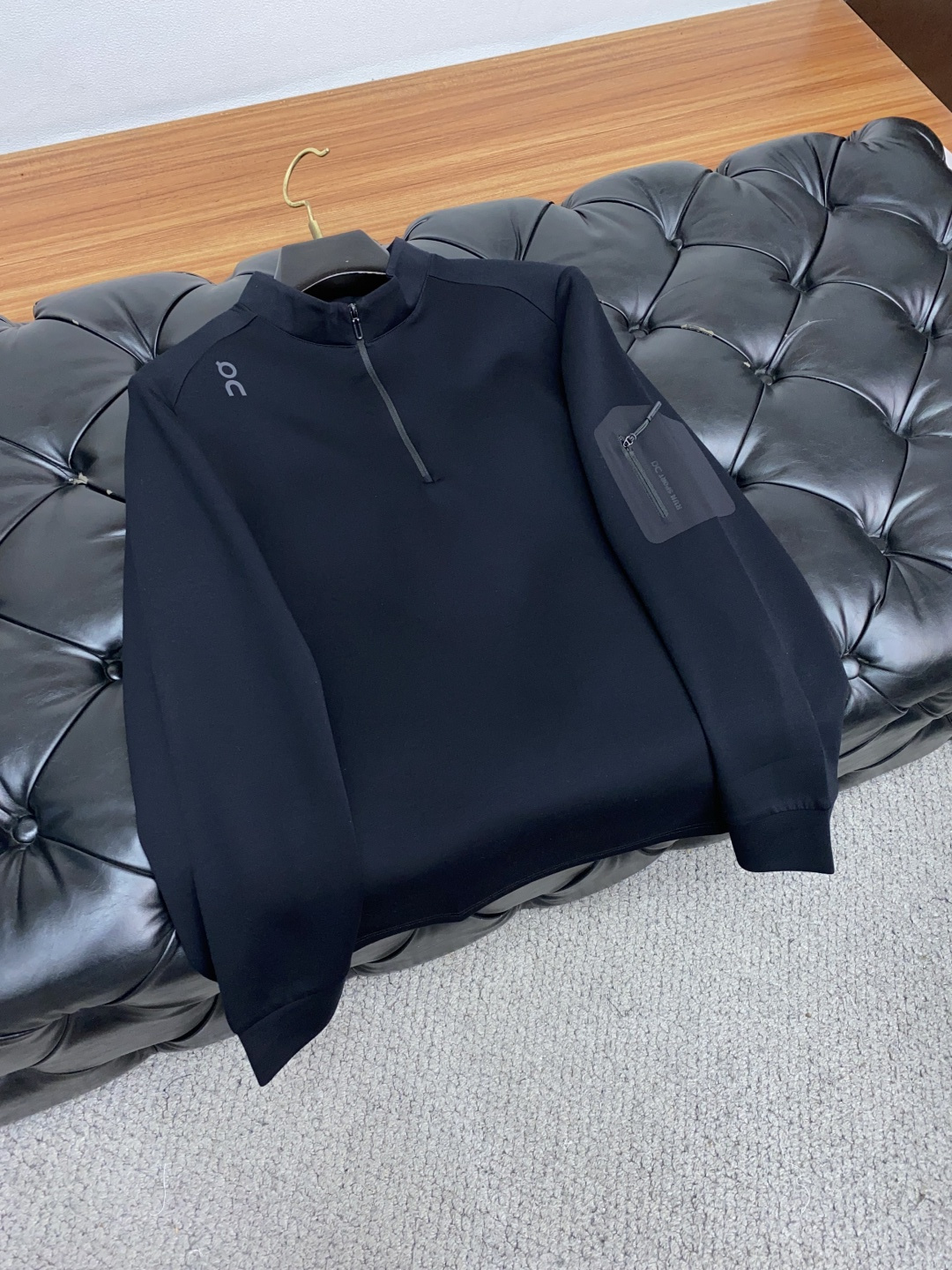  alo 家族男士高端简约小立领加厚空气棉短袖 ，香港洋行渠道货，定制莱赛尔+羊绒面料纯正血统品质，25