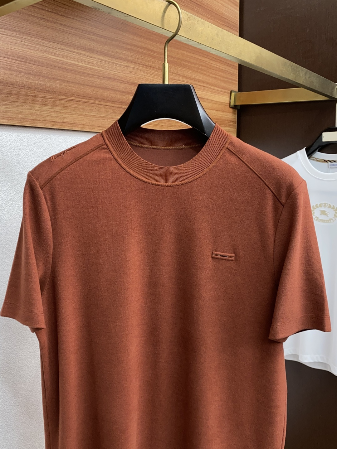  杰尼亚 2025秋冬专柜新款 时尚休闲打底衫短袖T恤，精选进口高密度膨体暖姜天丝德绒系列膨体蓄暖，糯感