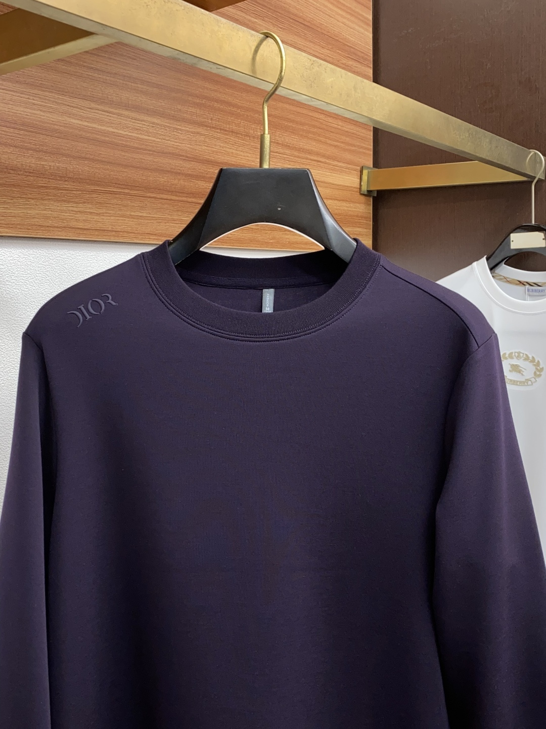  迪奥 家族男士高端简约圆领加厚莫代尔客气棉长袖 卫衣，香港洋行渠道货，纯正血统品质，25年秋冬 新款，