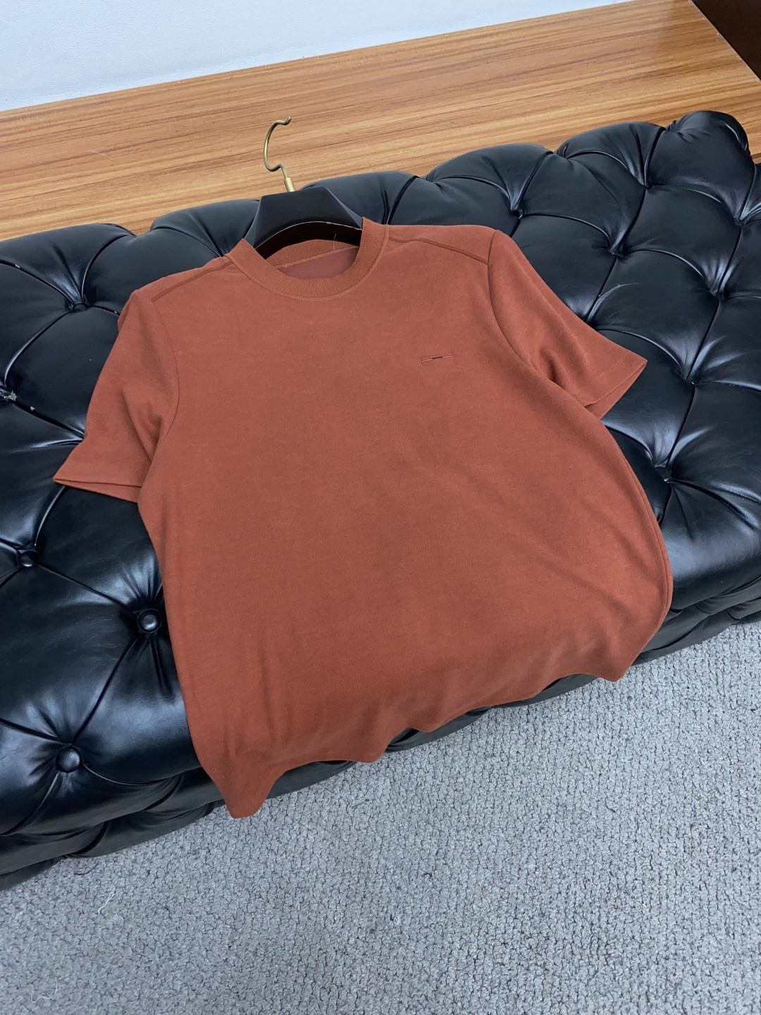  杰尼亚 2025秋冬专柜新款 时尚休闲打底衫短袖T恤，精选进口高密度膨体暖姜天丝德绒系列膨体蓄暖，糯感