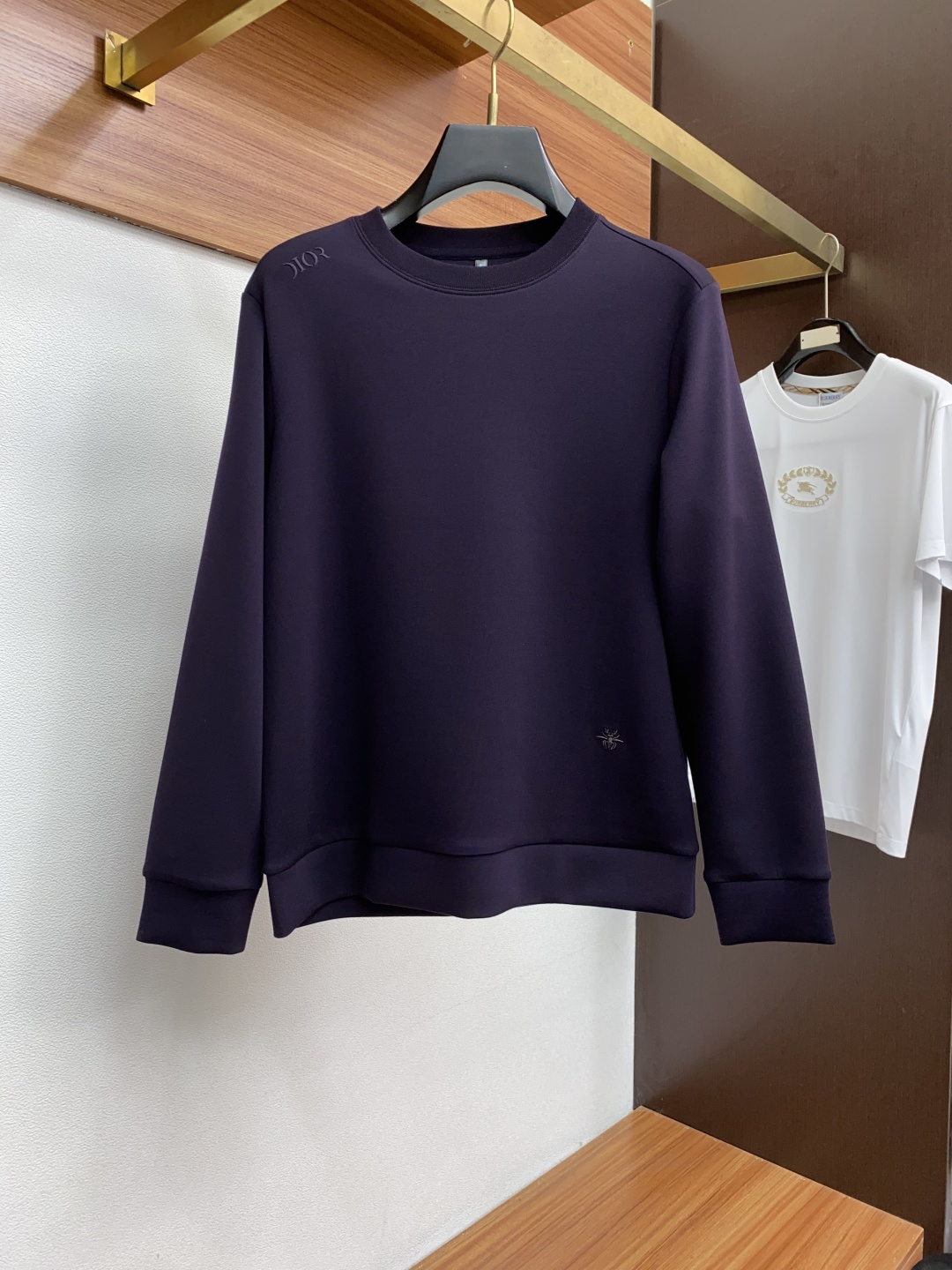  迪奥 家族男士高端简约圆领加厚莫代尔客气棉长袖 卫衣，香港洋行渠道货，纯正血统品质，25年秋冬 新款，