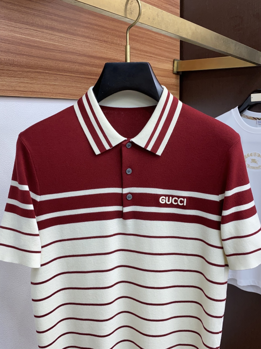 Gucci Men's Striped Short Sleeve Polo Shirt, Classic Knitwear Top 3 cmp i1754493045707 8595 0 1