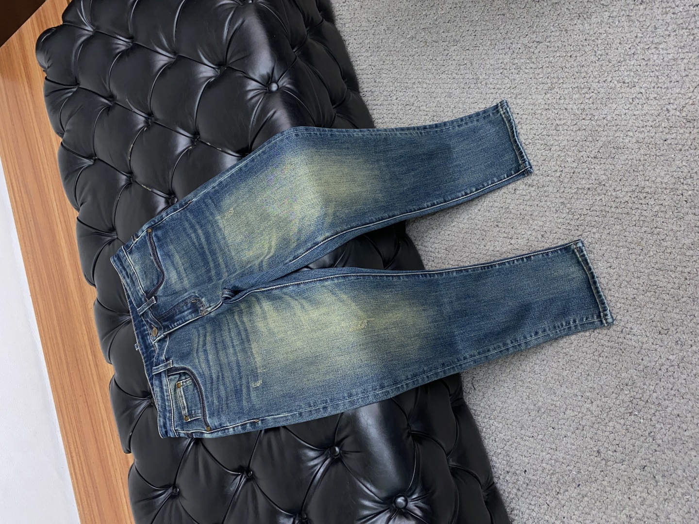 “New Men’s Autumn/Winter Jeans: Soft, Flexible, High Quality Craftsmanship, Unique Color Effects, Durable Leather & Metal Accents” - 图片 6