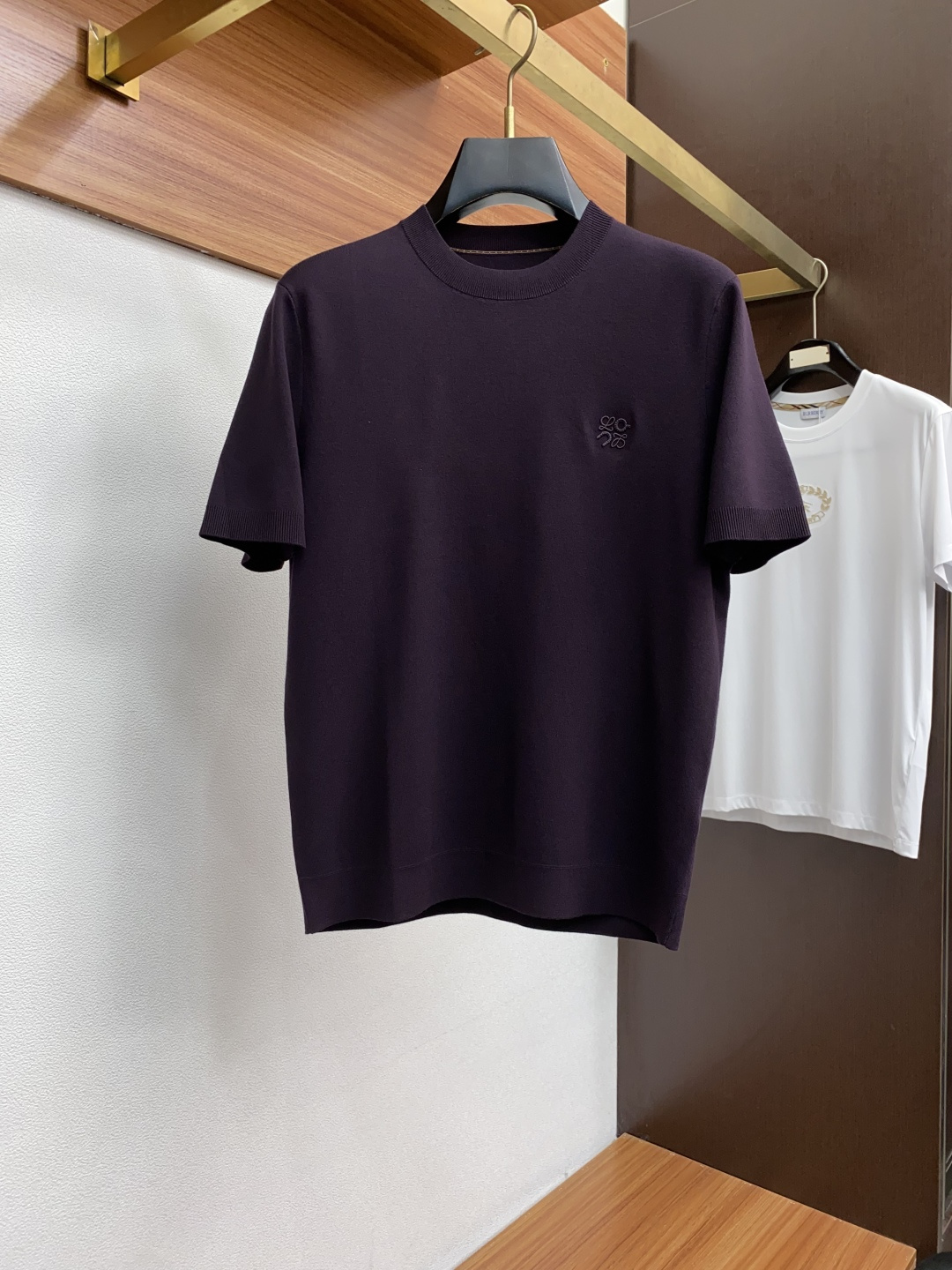  罗意威 家族男士高端简约圆领针织毛衣短袖 ，香港洋行渠道货，纯正血统品质，25年秋冬 新款，经典王牌系