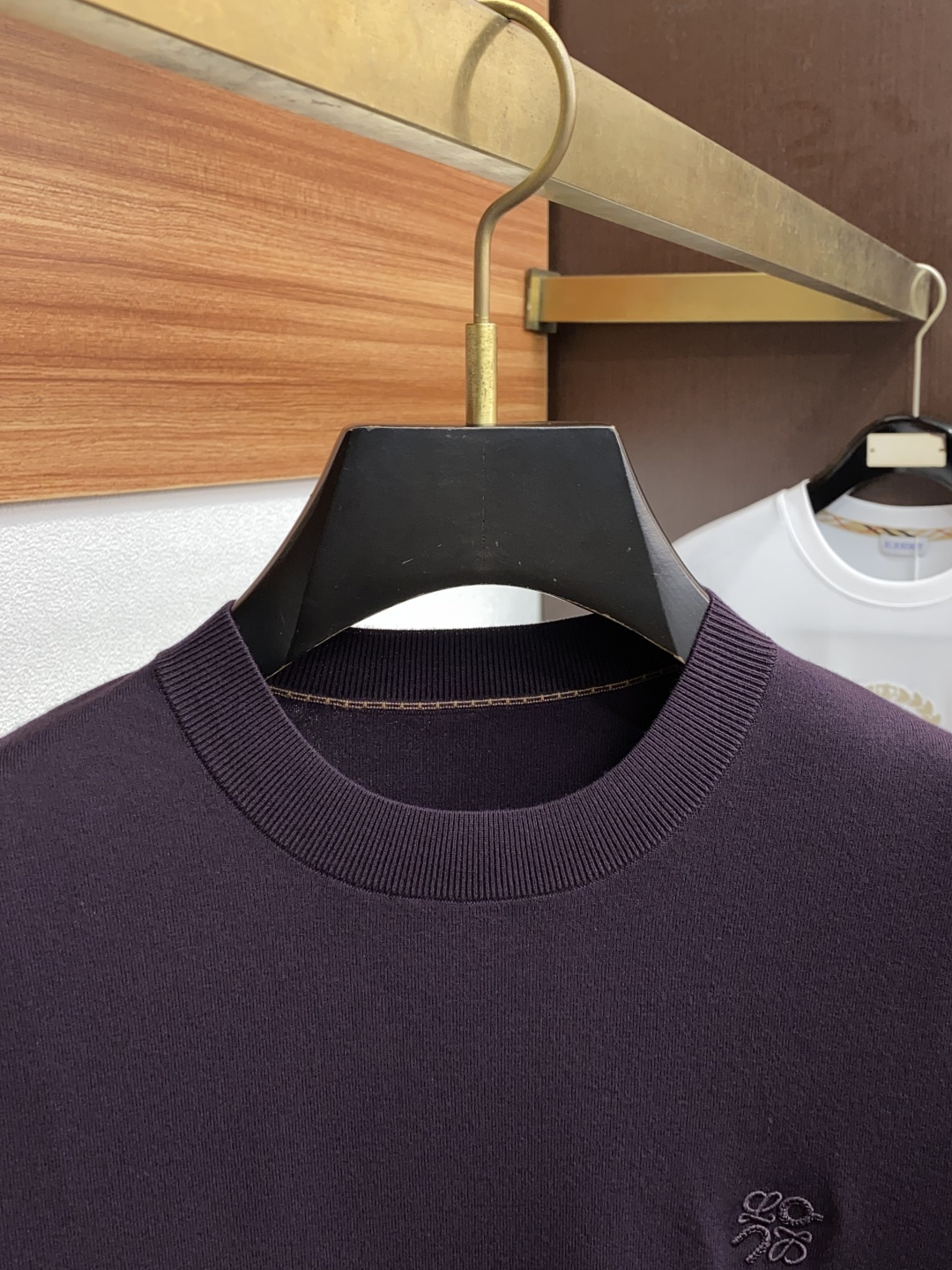  罗意威 家族男士高端简约圆领针织毛衣短袖 ，香港洋行渠道货，纯正血统品质，25年秋冬 新款，经典王牌系