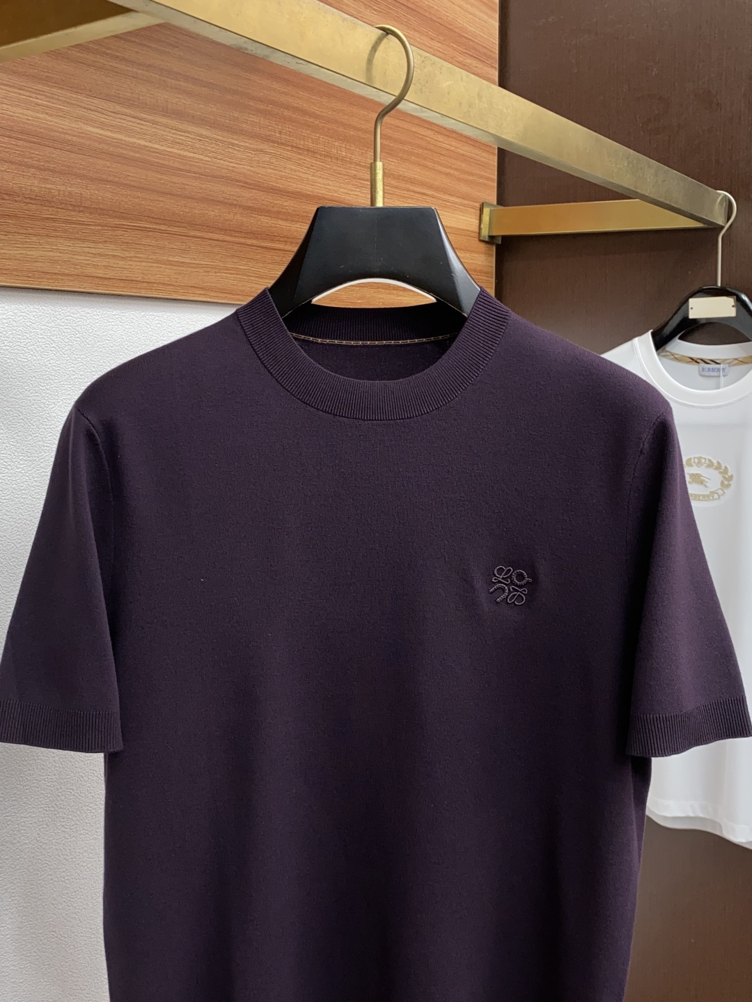  罗意威 家族男士高端简约圆领针织毛衣短袖 ，香港洋行渠道货，纯正血统品质，25年秋冬 新款，经典王牌系