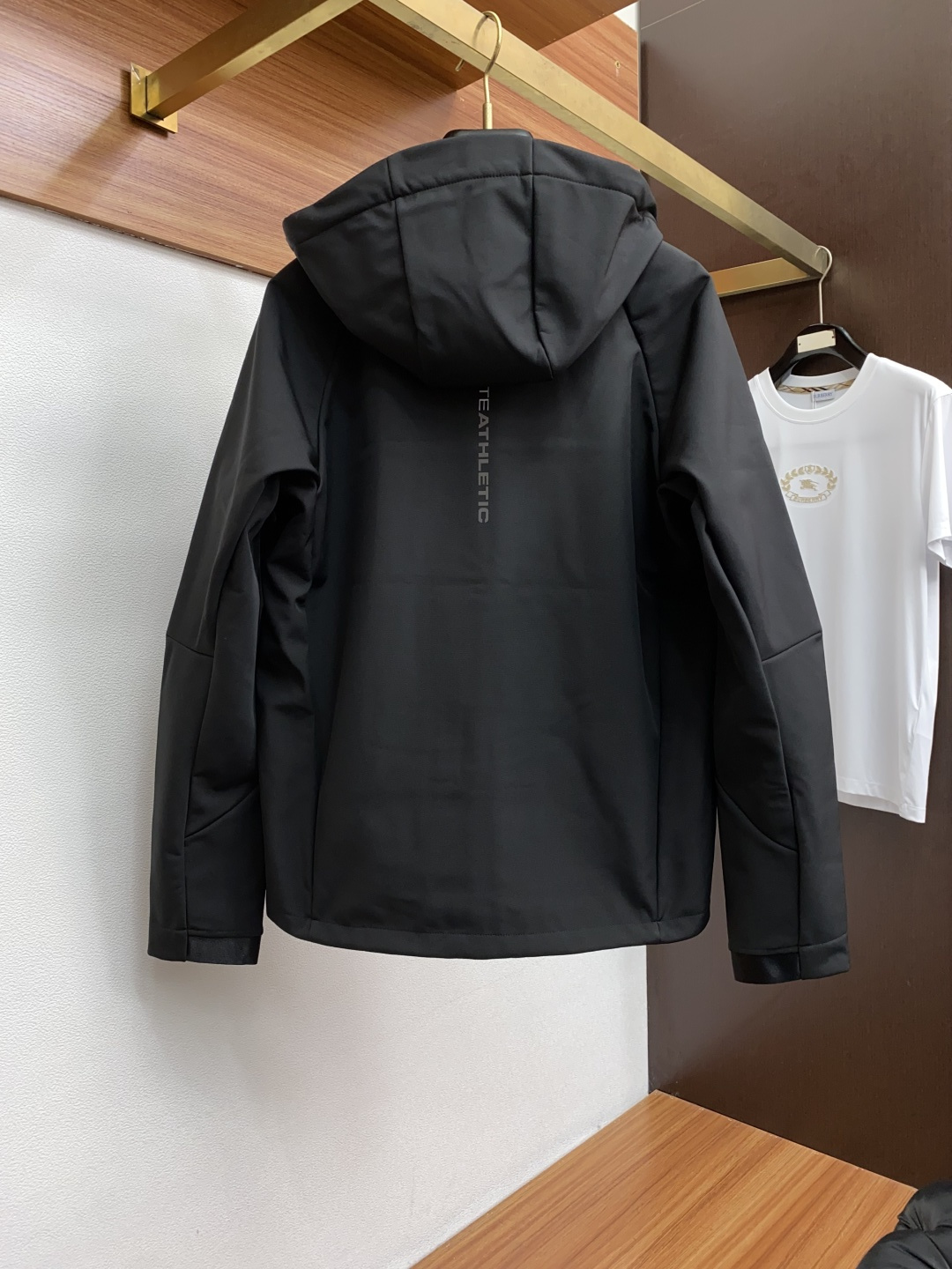 迪桑特 男士软壳外套拉绒 连帽轻量弹力透气夹克三防面料 内里加绒 码数 M-3xL