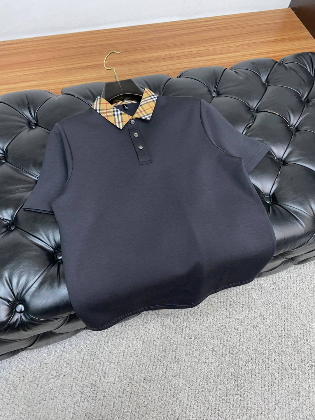  巴宝莉 家族男士高端简约圆领加厚莫代尔短袖Polo 香港洋行渠道货，纯正血统品质，25年秋冬 新款，经