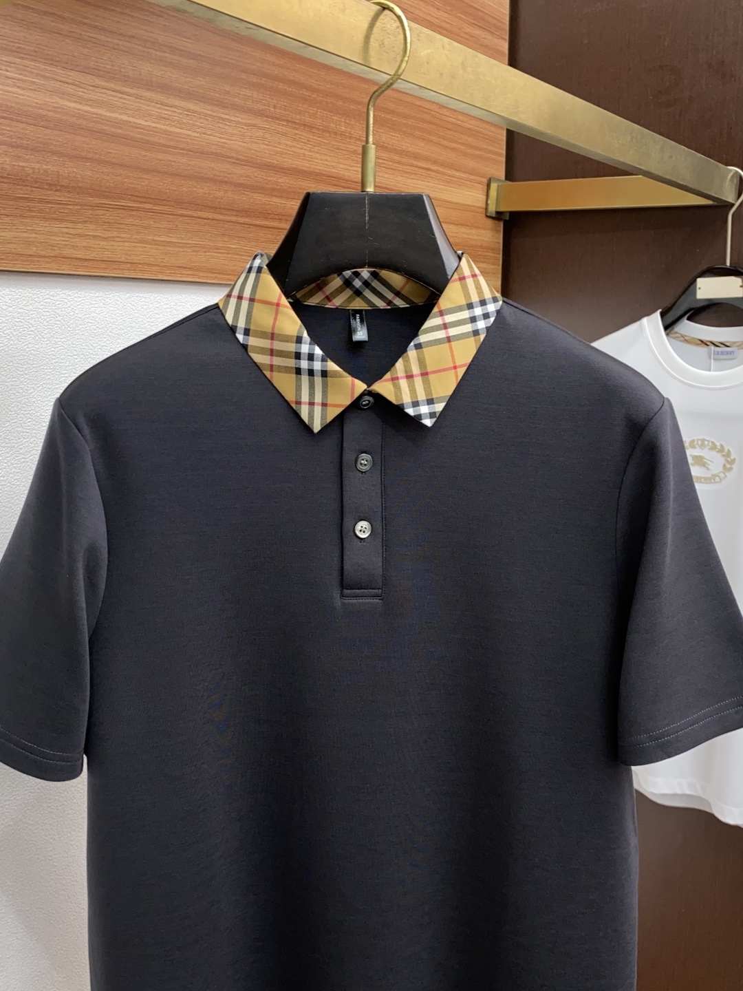  巴宝莉 家族男士高端简约圆领加厚莫代尔短袖Polo 香港洋行渠道货，纯正血统品质，25年秋冬 新款，经
