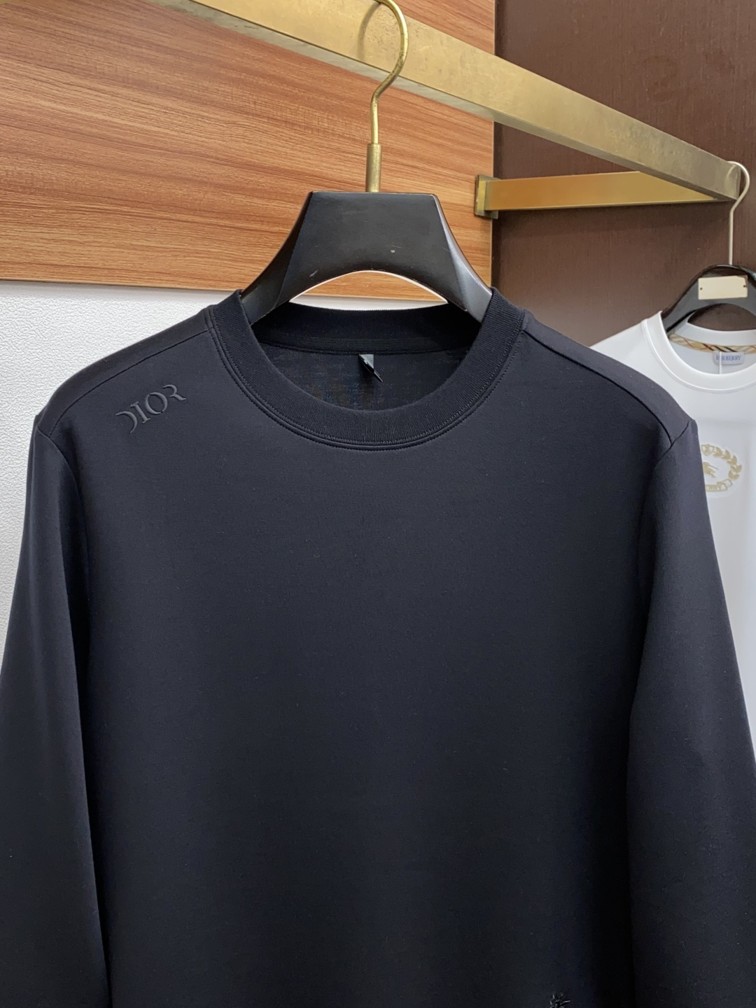  迪奥 家族男士高端简约圆领加厚莫代尔棉长袖 卫衣，香港洋行渠道货，纯正血统品质，25年秋冬 新款，经典