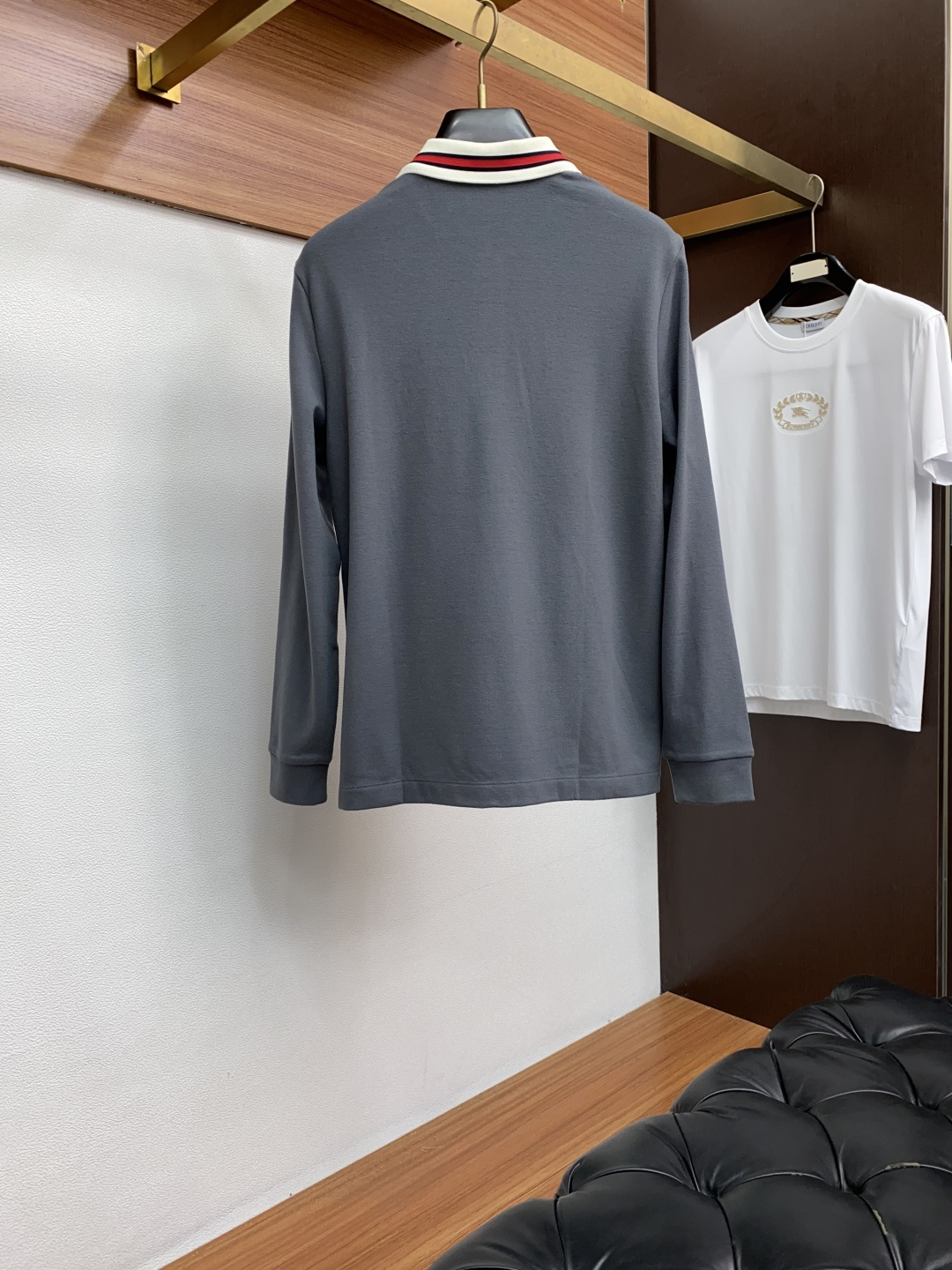  古奇 2025ss新品时尚休闲立领单穿商务休闲高档羊毛材质长袖翻领Polo 舒适保暖！抗起球👍🏼不刺激