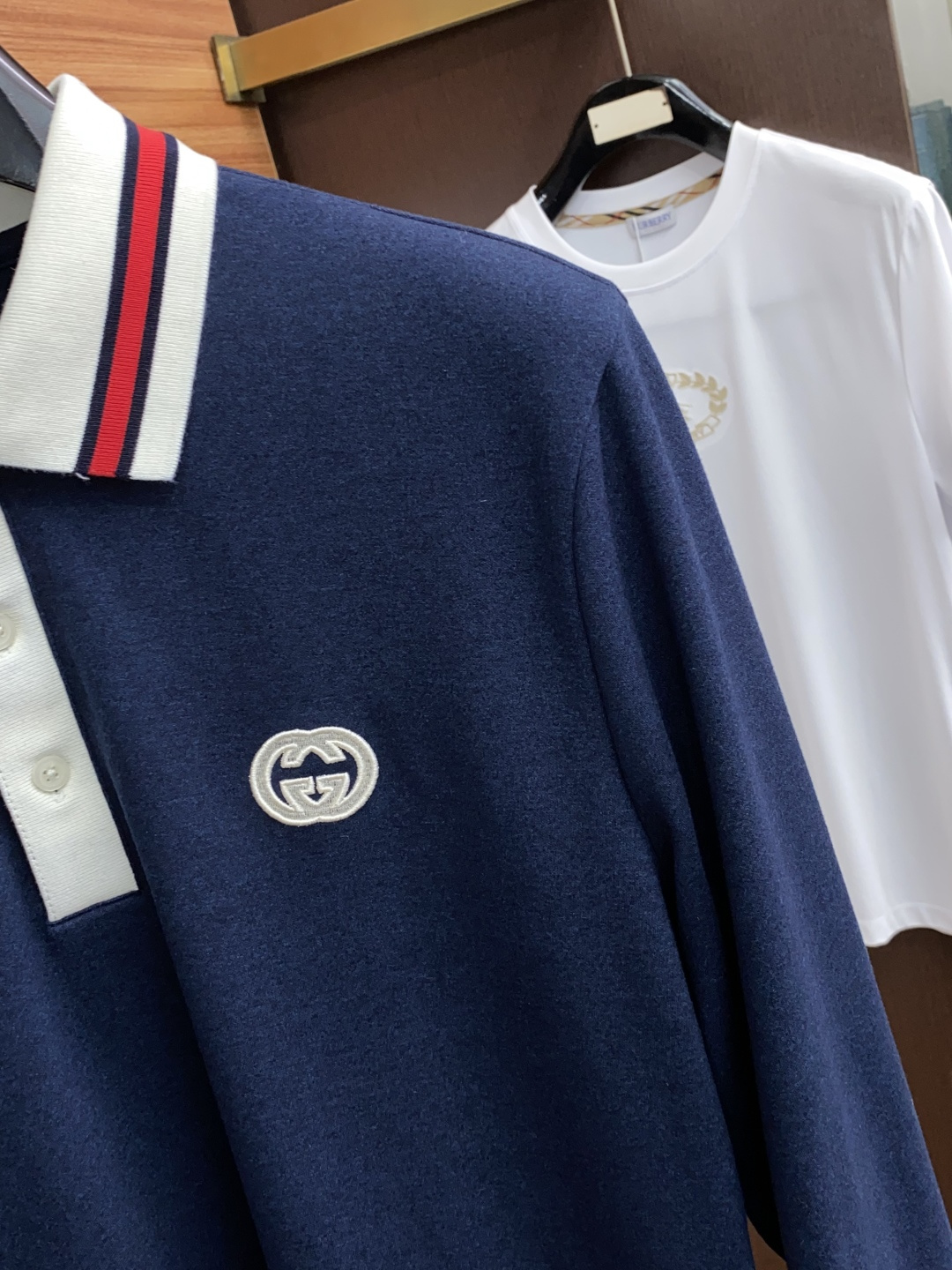  古奇 2025ss新品时尚休闲立领单穿商务休闲高档羊毛材质长袖翻领Polo 舒适保暖！抗起球👍🏼不刺激