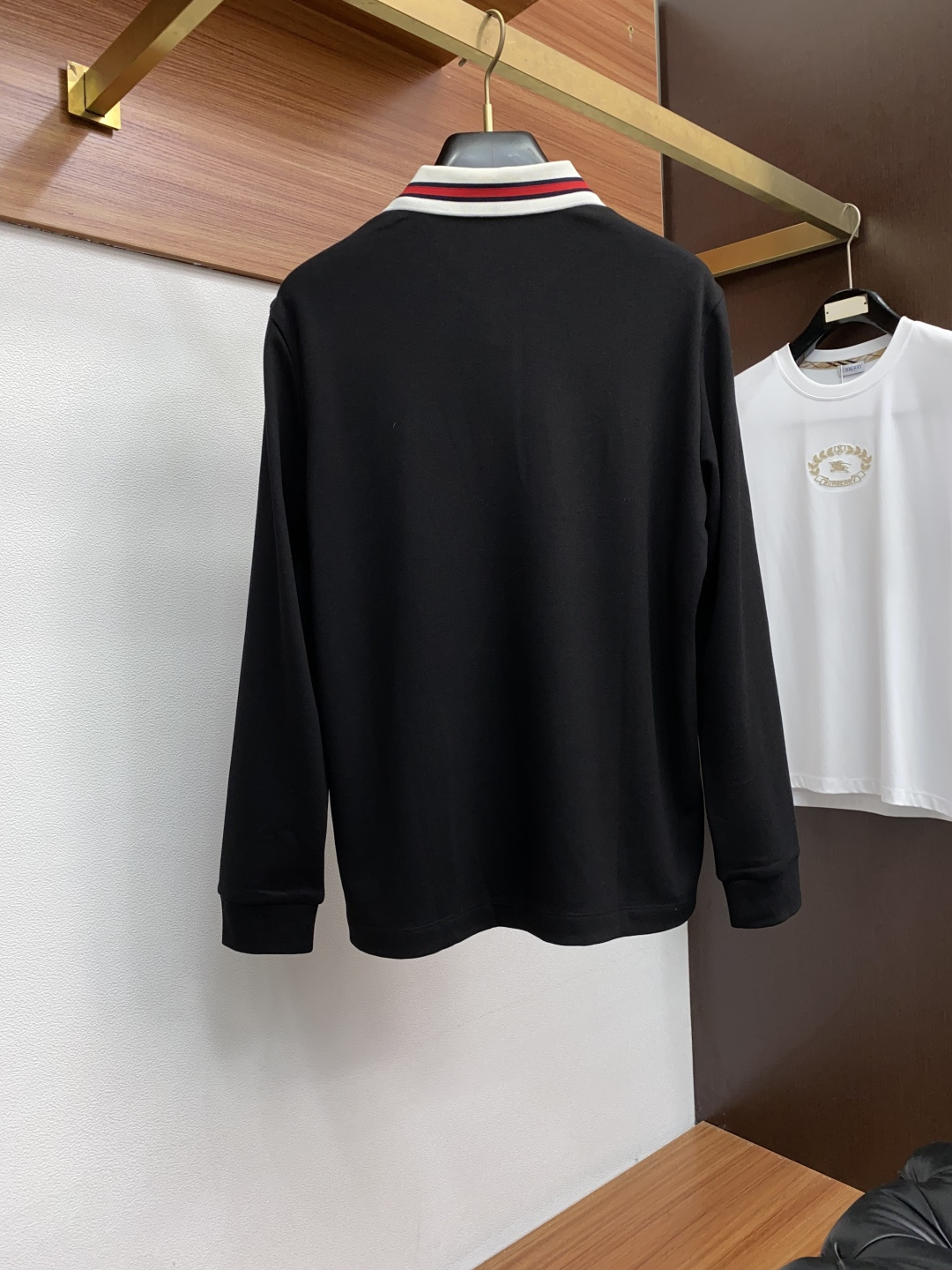  古奇 2025ss新品时尚休闲立领单穿商务休闲高档羊毛材质长袖翻领Polo 舒适保暖！抗起球👍🏼不刺激