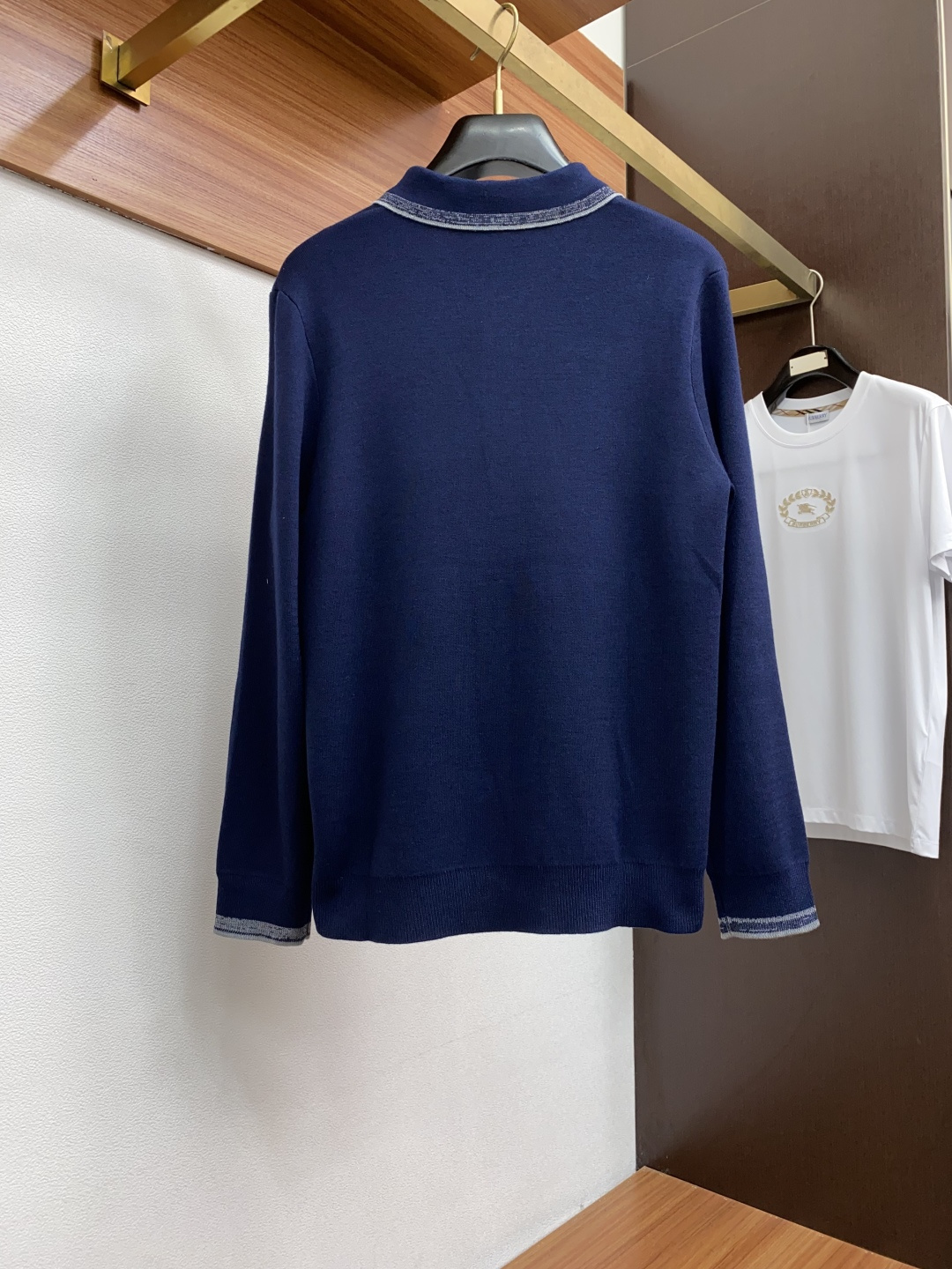 杰尼亚 2025ss新品时尚休闲翻领单穿商务休闲高档精纺纯长袖羊毛毛衣 Polo衫 舒适保暖！抗起球👍🏼