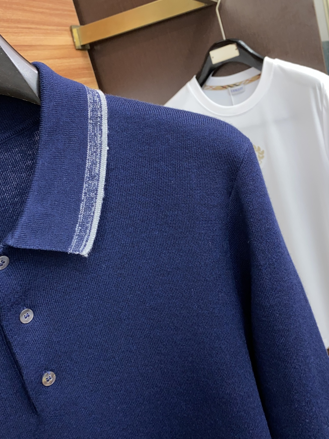 杰尼亚 2025ss新品时尚休闲翻领单穿商务休闲高档精纺纯长袖羊毛毛衣 Polo衫 舒适保暖！抗起球👍🏼