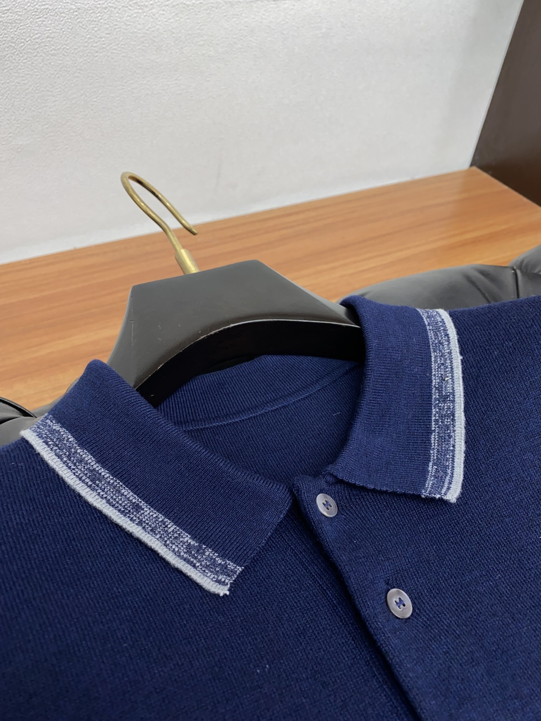 杰尼亚 2025ss新品时尚休闲翻领单穿商务休闲高档精纺纯长袖羊毛毛衣 Polo衫 舒适保暖！抗起球👍🏼