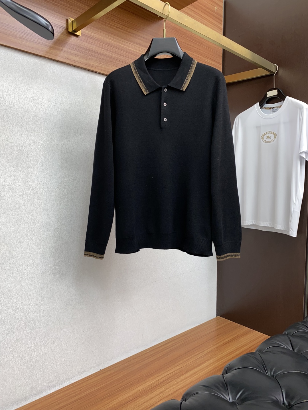Zegna Long Sleeve Wool Polo Shirt - Luxurious Comfort & Style 2 cmp i1755433535419 482 0 0