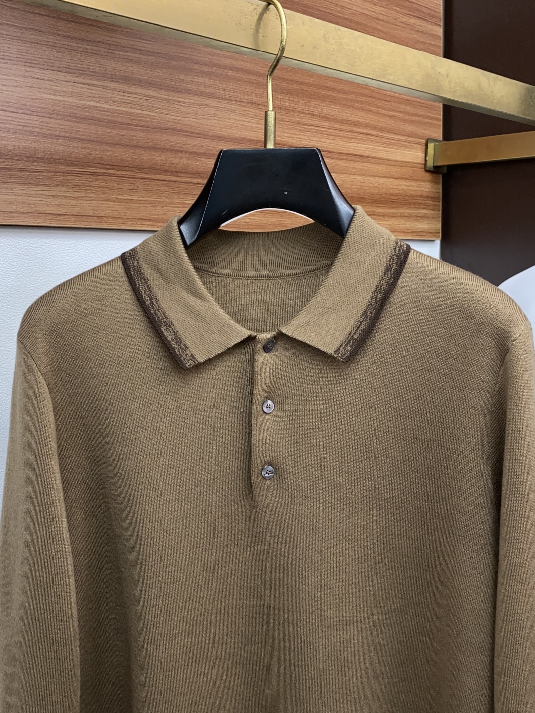 Zegna Wool Long Sleeve Polo Shirt - Comfortable, Warm & Anti-Pilling Material 3 cmp i1755433612608 2092 0 1
