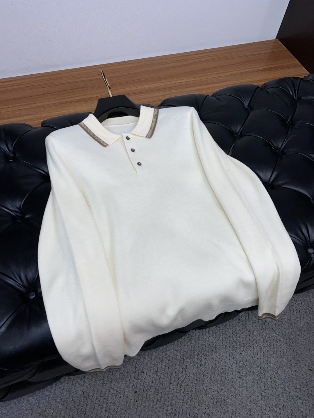 Zegna Long Sleeve Wool Polo Shirt - Luxurious Comfort & Style 11 cmp i1755433700258 1099 0 10