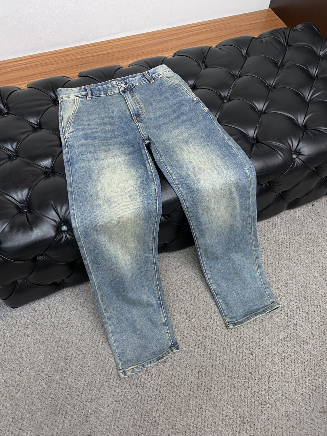 amri 25男士牛仔裤原厂原布原洗水！进口原版水洗弹力面料，复杂的手工艺叠加，任何一个洗水环节多停留几