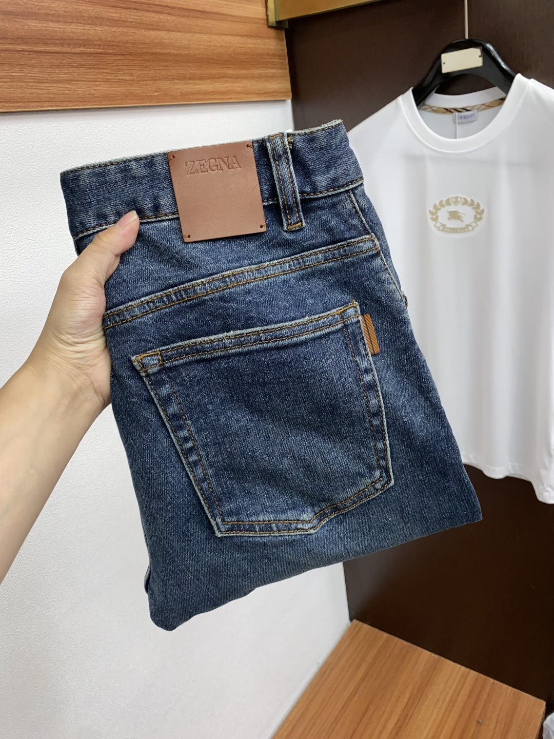  杰尼亚 25男士牛仔裤原厂原布原洗水！进口原版水洗弹力面料，复杂的手工艺叠加，任何一个洗水环节多停留几