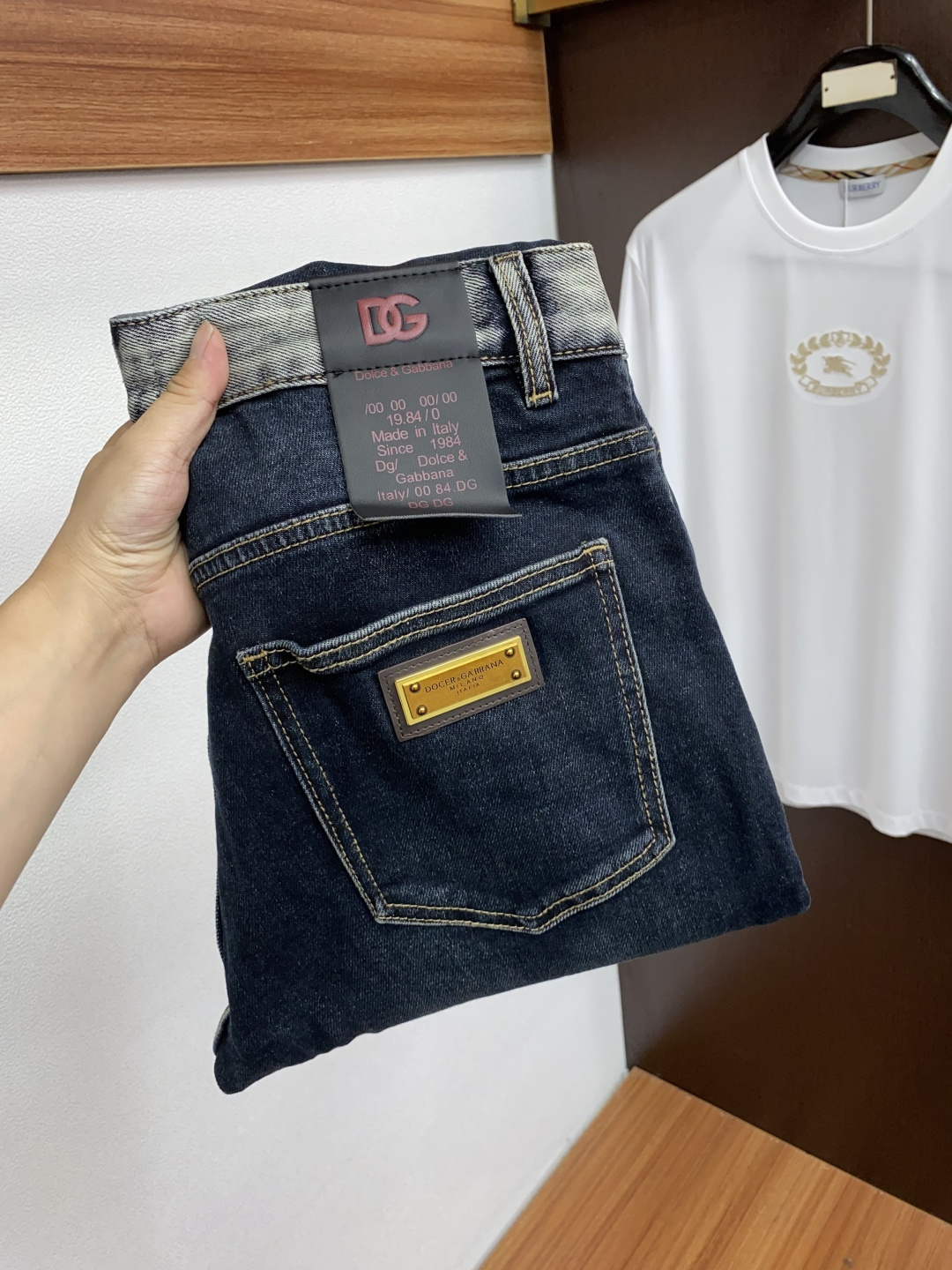  DG 25男士牛仔裤原厂原布原洗水！进口原版水洗弹力面料，复杂的手工艺叠加，任何一个洗水环节多停留几秒