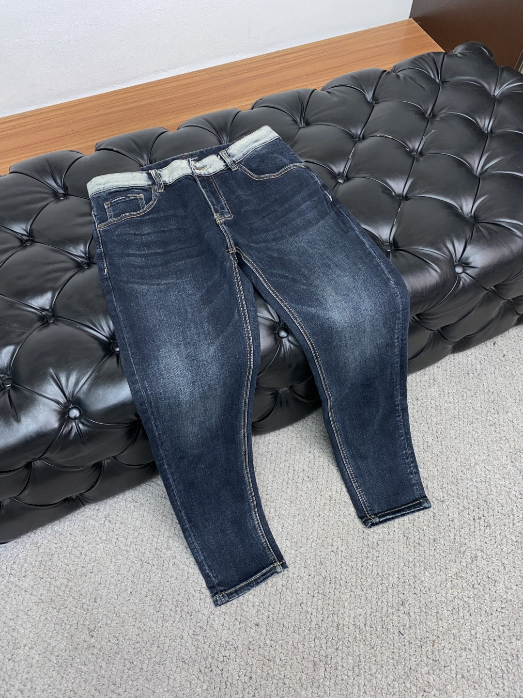  DG 25男士牛仔裤原厂原布原洗水！进口原版水洗弹力面料，复杂的手工艺叠加，任何一个洗水环节多停留几秒