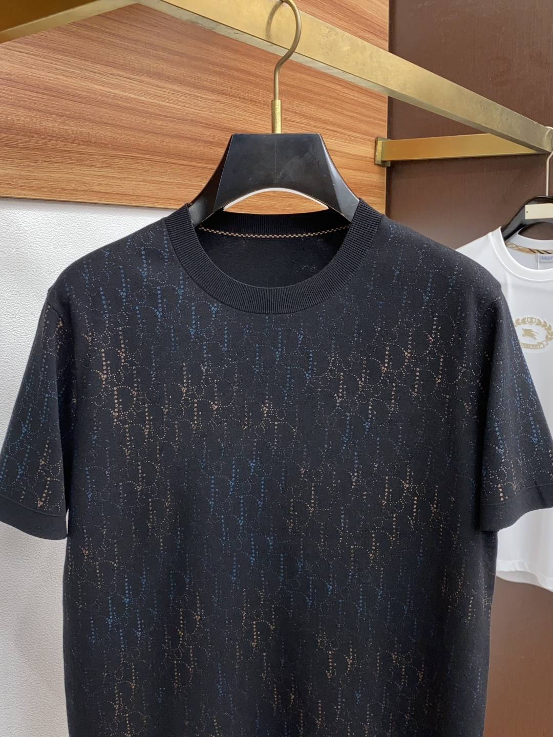  迪奥 家族男士高端简约圆领翻领加厚针织毛衣短袖 ，香港洋行渠道货，纯正血统品质，25年秋冬 新款，经典