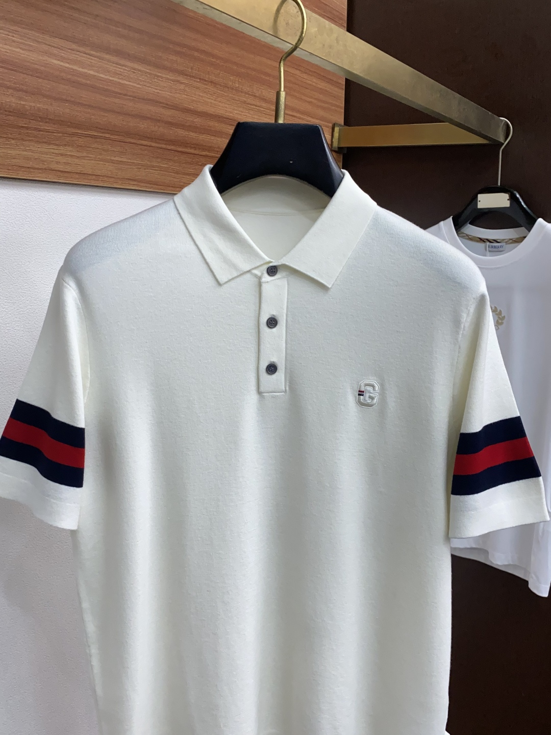  古奇 男士高端简约翻领加厚针织毛衣短袖 ，香港洋行渠道货，纯正血统品质，25年秋冬 新款，经典王牌系列