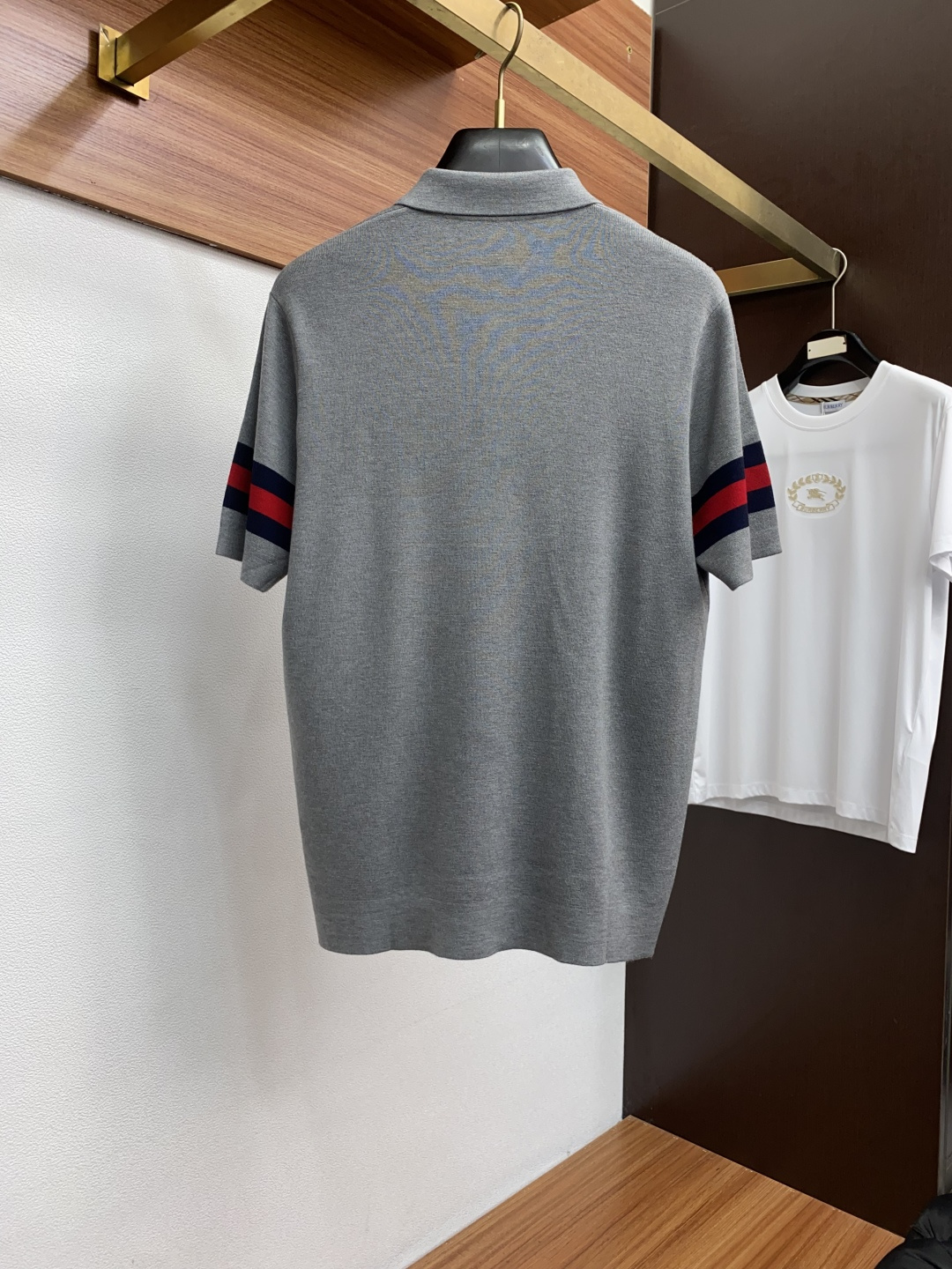  古奇 男士高端简约翻领加厚针织毛衣短袖 ，香港洋行渠道货，纯正血统品质，25年秋冬 新款，经典王牌系列