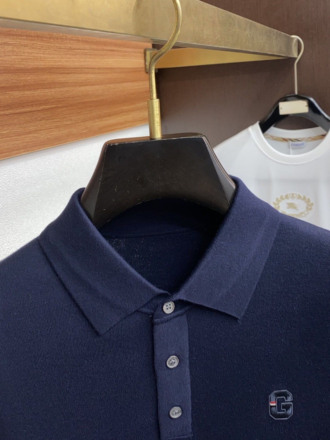  古奇 男士高端简约翻领加厚针织毛衣短袖 ，香港洋行渠道货，纯正血统品质，25年秋冬 新款，经典王牌系列