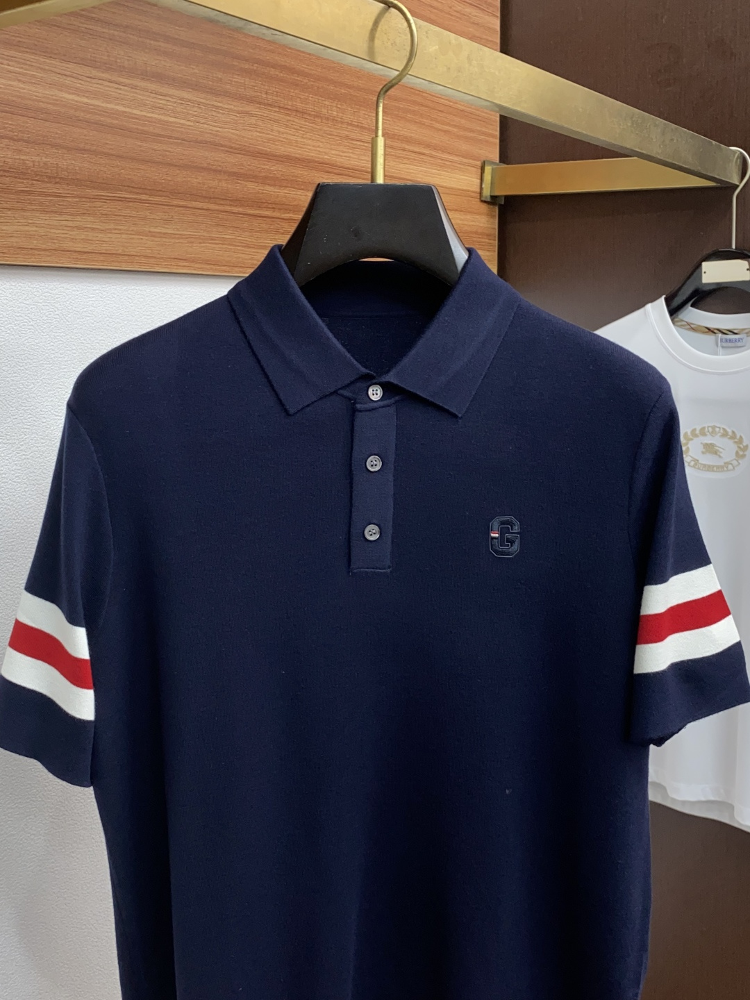  古奇 男士高端简约翻领加厚针织毛衣短袖 ，香港洋行渠道货，纯正血统品质，25年秋冬 新款，经典王牌系列