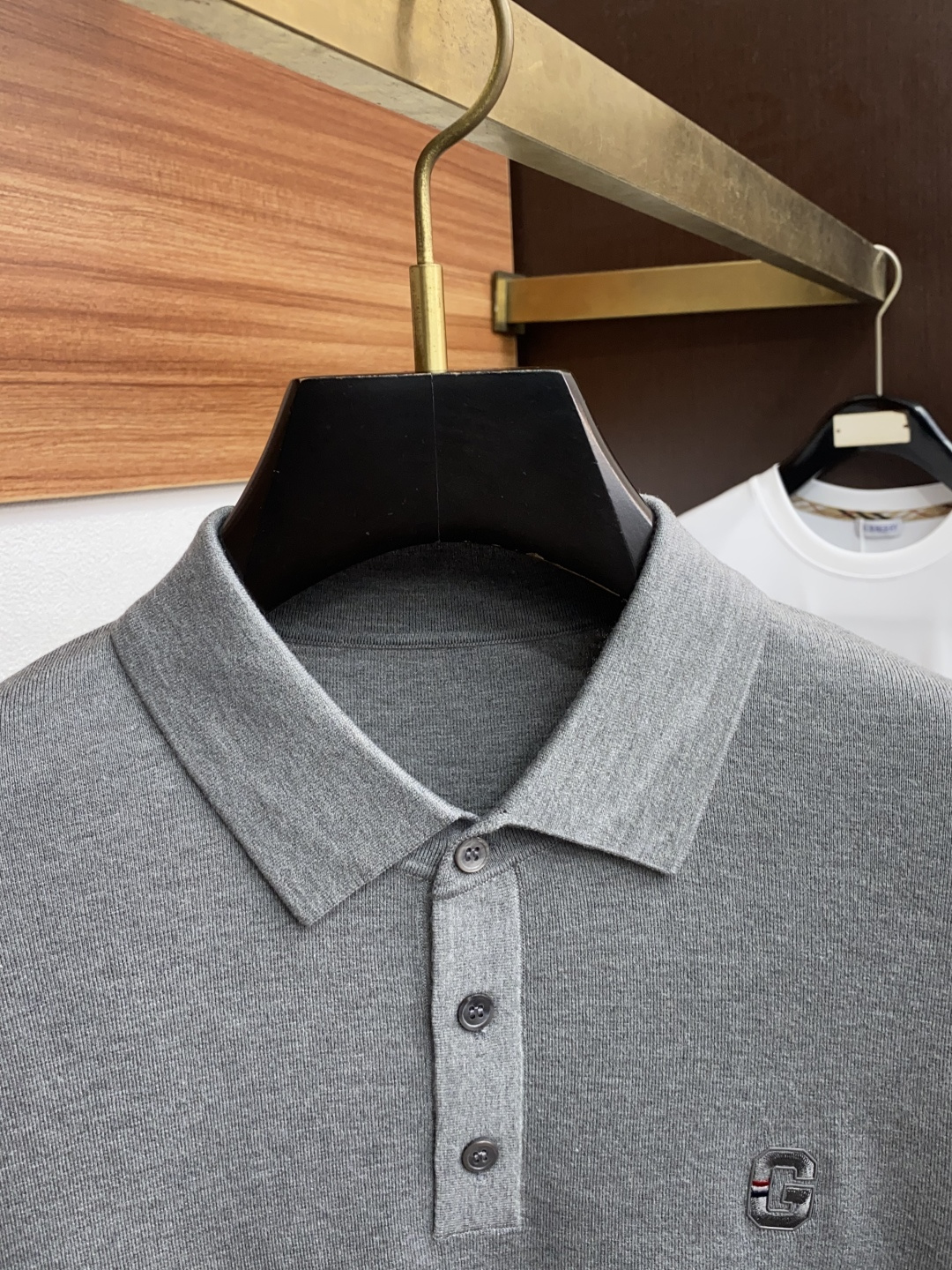  古奇 男士高端简约翻领加厚针织毛衣短袖 ，香港洋行渠道货，纯正血统品质，25年秋冬 新款，经典王牌系列