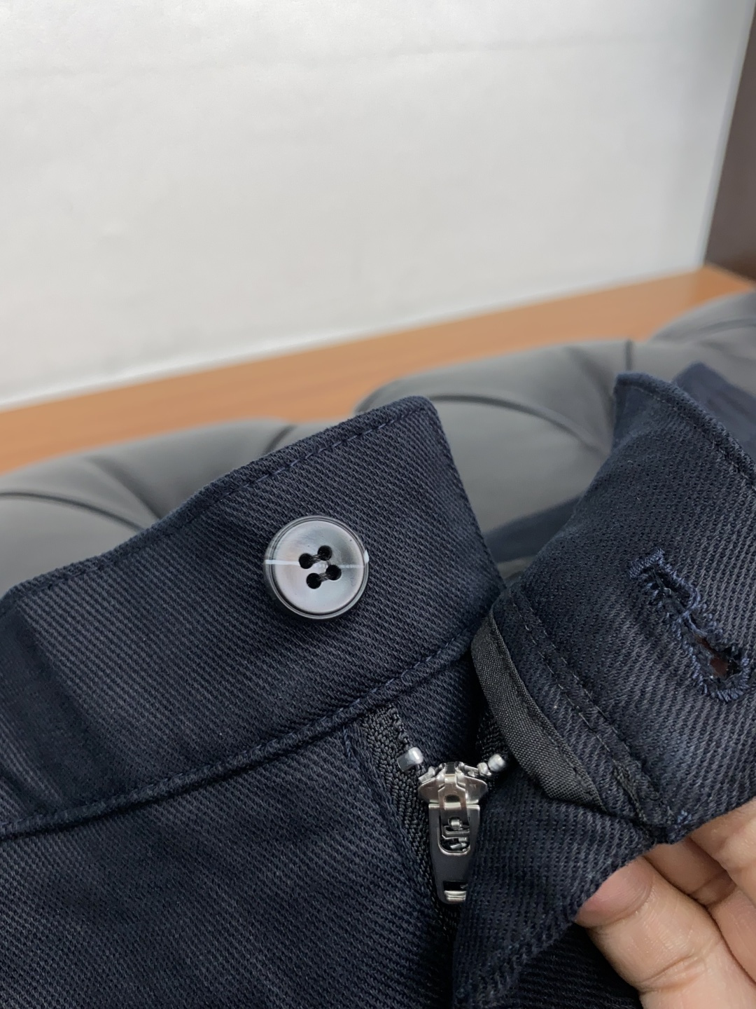 巴宝莉 2025秋冬新款男士休闲西装裤商务直筒裤型，腰头弹力（32码脚口18.5CM）定制 高弹力斜纹石