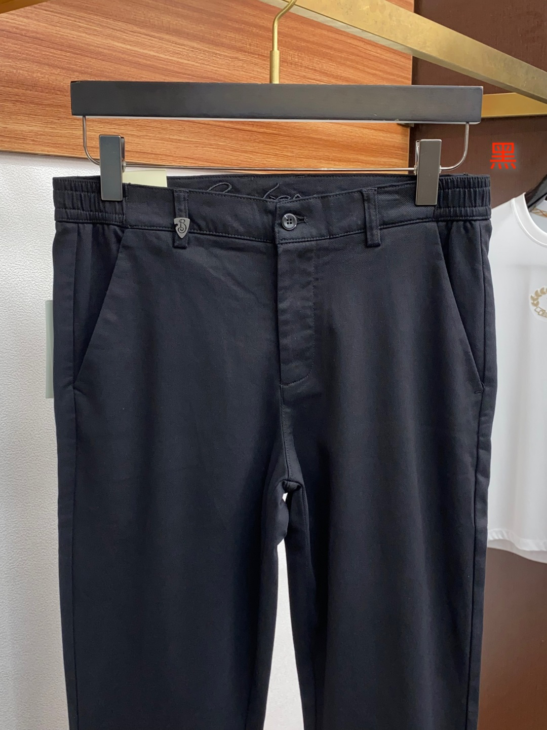  巴宝莉 2025秋冬新款男士休闲西装裤商务直筒裤型，腰头弹力（32码脚口18.5CM）定制 高弹力斜纹