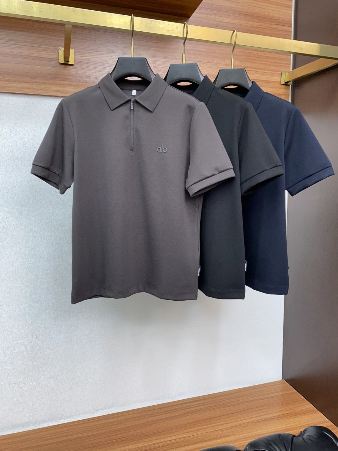  alo 男士高端简约翻领加厚莫代尔空气棉短袖Polo衫 ，香港洋行渠道货，纯正血统品质，25年秋冬 新