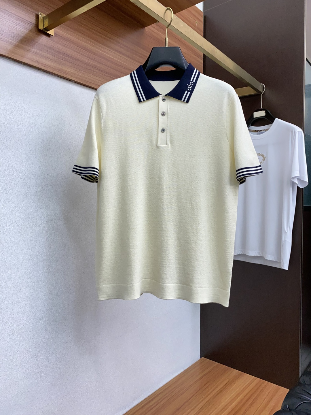 alo 男士高端简约翻领加厚针织毛衣短袖Polo衫 ，香港洋行渠道货，纯正血统品质，25年秋冬 新款，经