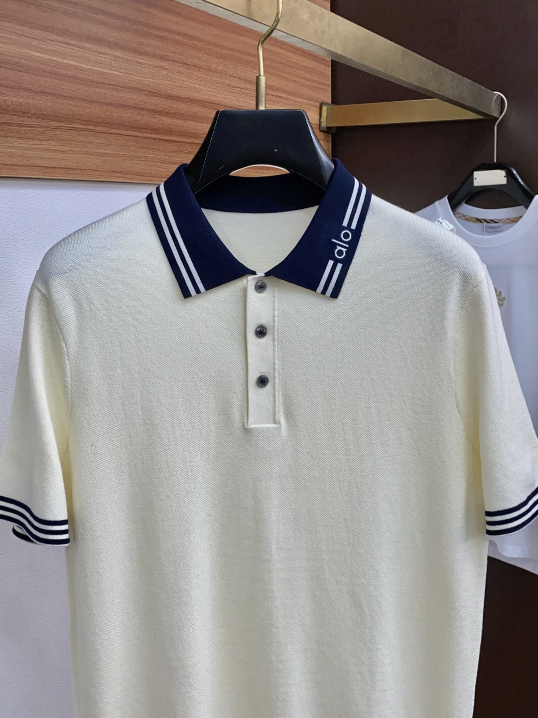 alo 男士高端简约翻领加厚针织毛衣短袖Polo衫 ，香港洋行渠道货，纯正血统品质，25年秋冬 新款，经